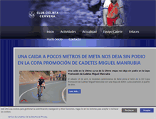 Tablet Screenshot of clubciclistacervera.com